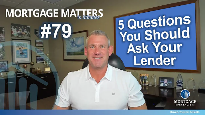 5 Questions You Should Ask Your Mortgage Lender Every Year!