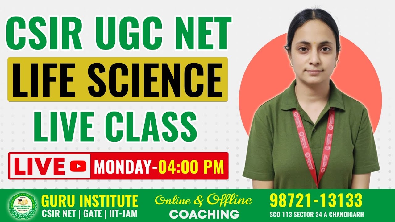 CSIR NET Life Science Coaching | Guru Institiute| Live Demo Class|CSIR ...