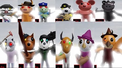 Piggy- Swapped Animals(SHOWCASE)All jumpscares by @staticpaniclolz