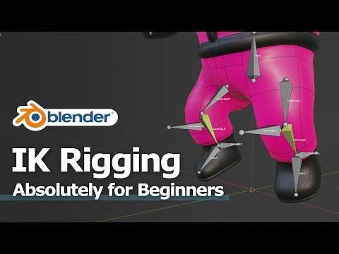 How to make Blender IK Rigging for 3D Character Model