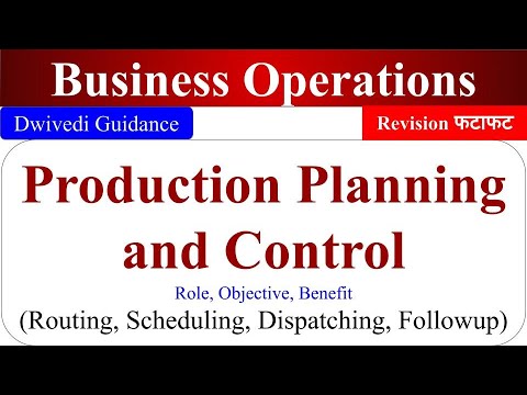 Production planning and