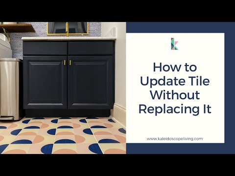 How To Update Old Bathroom Tile Without Removing?