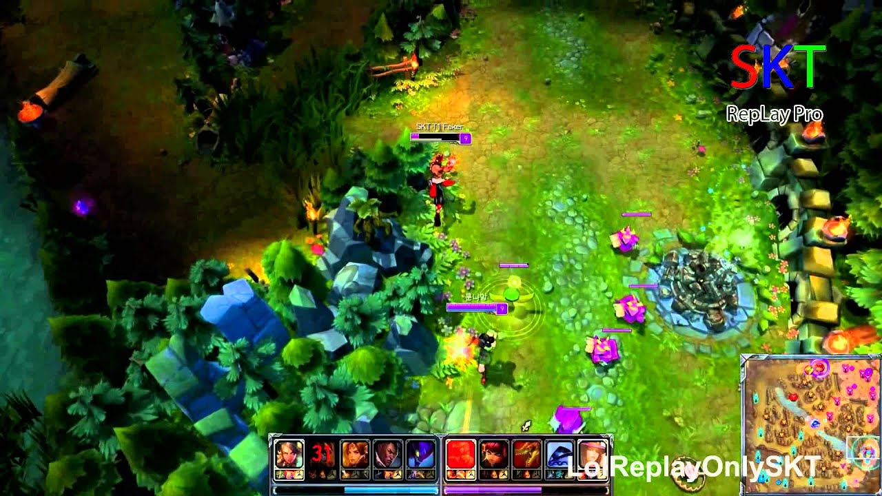 Highlight Amazing flash by Faker KR SoloQ