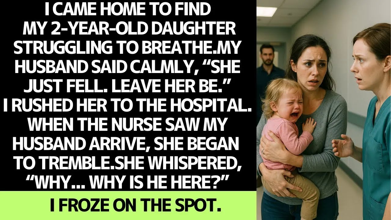 My husband told me to ignore our daughter's injuries    but the nurse recognized him