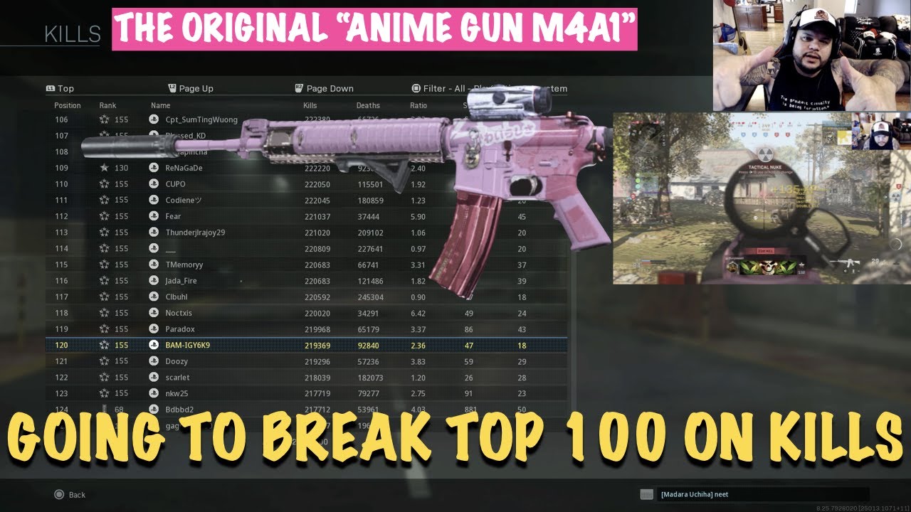 THE ORIGNAL "ANIME GUN M4A1" OP Class Set Up on Call of Duty Modern Warfare.