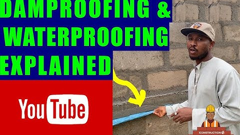 Damp proofing , water proofing in building construction @iconstructiontv @CatProducts