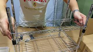Callas Premium Kitchen 3-Tier Dish Rack Assembly Video