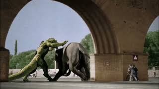 El monstruo que vino del espacio vs elefante [1957]