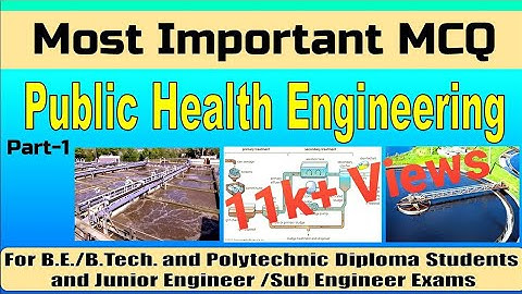 Public Health Engineering (PHE) MCQ Part 1 Junior Engineer/Sub Engineer Exams