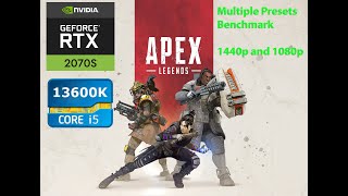 Apex Legends | RTX 2070 Super | i5 13600k | Benchmark 1440p and 1080p