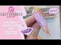 HOW TO: Create The PERFECT Rose Quartz Nail using GLITTERBELS Acrylic Powder with AMY MEASEY