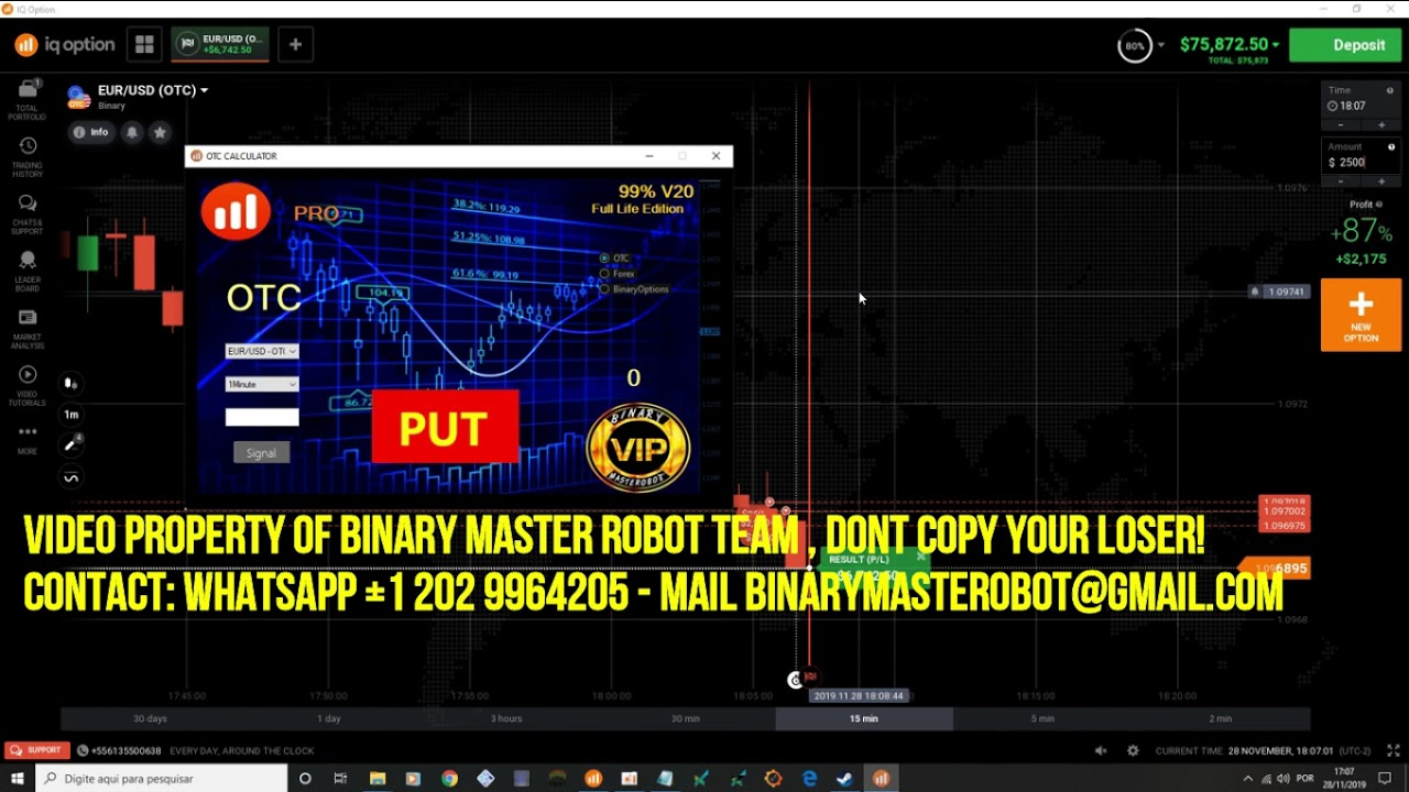 #5 ROBOT BINARY SKULL OTC MODE $83.000 TO $94.000 11/28/2019