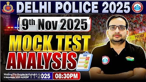Delhi Police Mock Test 9 Analysis | RWA Mock Test 9 Solution & Strategy Delhi Police Constable 2025