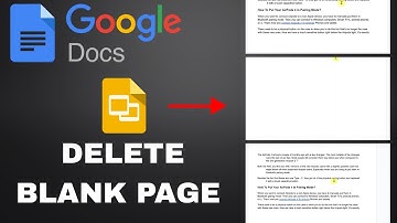 How To Delete /  Remove Blank Page In Google Docs