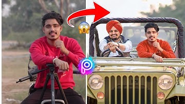 khatarnak nawab and Sidhu Moose wala photo editing lightroom and PicsArt #khatarnaknawabphotoedit