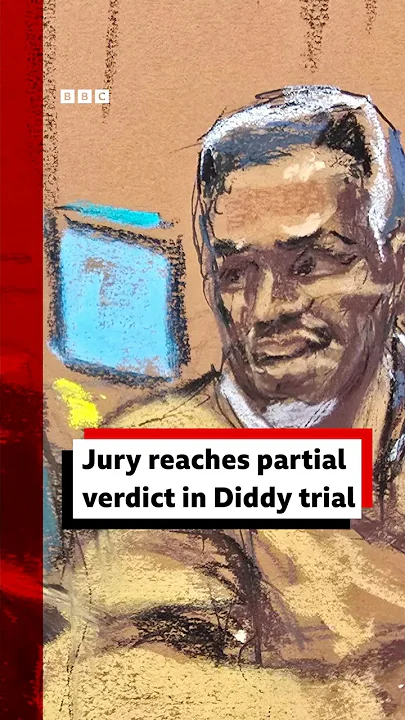 Jury told to keep deliberating after partial verdict in Diddy trial. #DiddyTrial #BBCNews