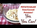 CANNED POTATOES Quick PICNIC Potato Salad | Easy Recipe Step by Step | Thrifty Recipes Serves 2-4