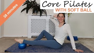 Core strengthening Pilates workout with soft ball | Pilates Live screenshot 4