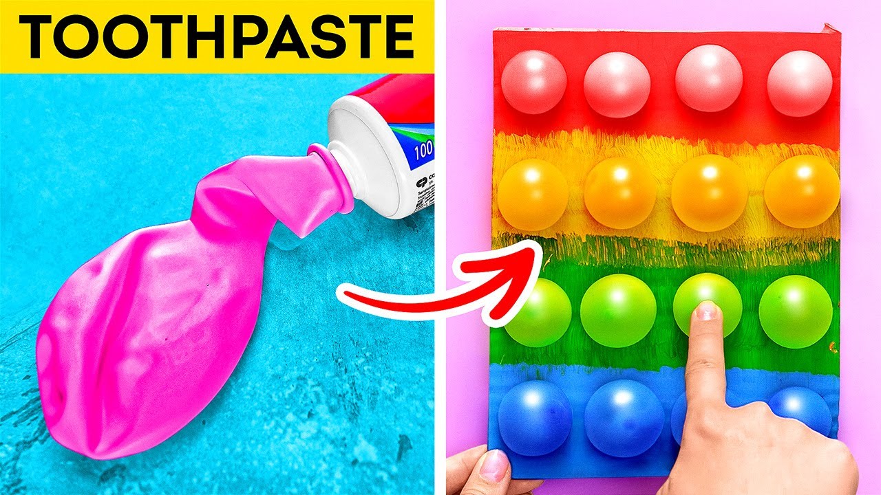 DIY BALLOON POP IT || Cool And Funny Balloon Hacks And Crafts That Will Save Your Money