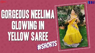 Gorgeous Neelima Glowing In Yellow Saree Neels