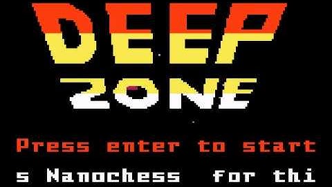 Deep Zone For Intellivision