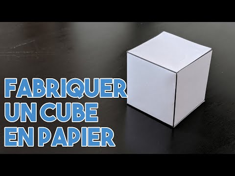 Vidéo: Comment Plier Un Cube
