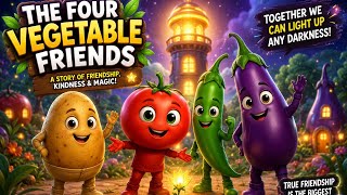 Details The Four Vegetable Friends 🥔🍅🌶️🍆 | A Magical Adventure of Friendship, Kindness & Teamwork ✨🌿 Guide