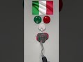 Italy Flag Color Mixing | Green + White + Red ? #shorts #colormixing #asmrart #flagart #flagcolors