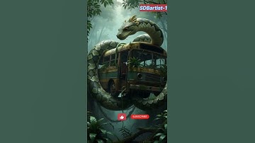 Nature Exploration: Travel Discovery | Giant Python vs Bus|#shorts#wildlife #ai#python#adventure
