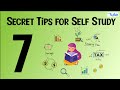7 tips for self study  smart study techniques  exam tips  letstute accountancy