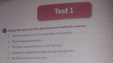 Test-1 | Part-1 | Class -VI | Collins English grammar and composition book  | By Mr. R.N Mandal sir