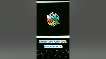 Hexagon Using Python #shorts #rahulmishra #hexagon