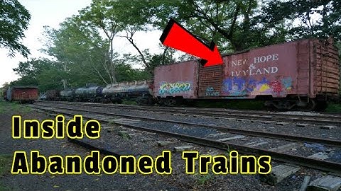 Exploring Abandoned Trains Left Behind By Owner!