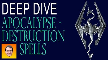 EVERY DESTRUCTION SPELL in the APOCALYPSE Skyrim Spell Mod!