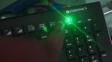 Zebronics Slim Keyboard | Computer/Laptop | ZEB-DLK01 | Num Lock Caps Lock Scroll Lock Light