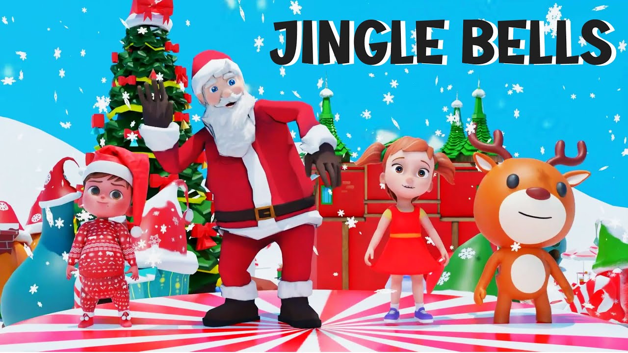 Jingle bells Merry Christmas Kids Nursery Rhyme & Songs |Kids party ...