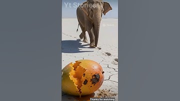 The elephant saved the mango tree from drying up by watering it 😭 #ai​ #tree​ #save​ #water​