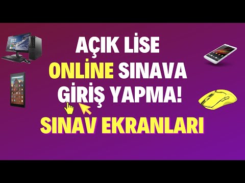 Açık Lise Online Sınava Giriş Yapma! Online Sınav Ekranları. Online Sınav Girişi