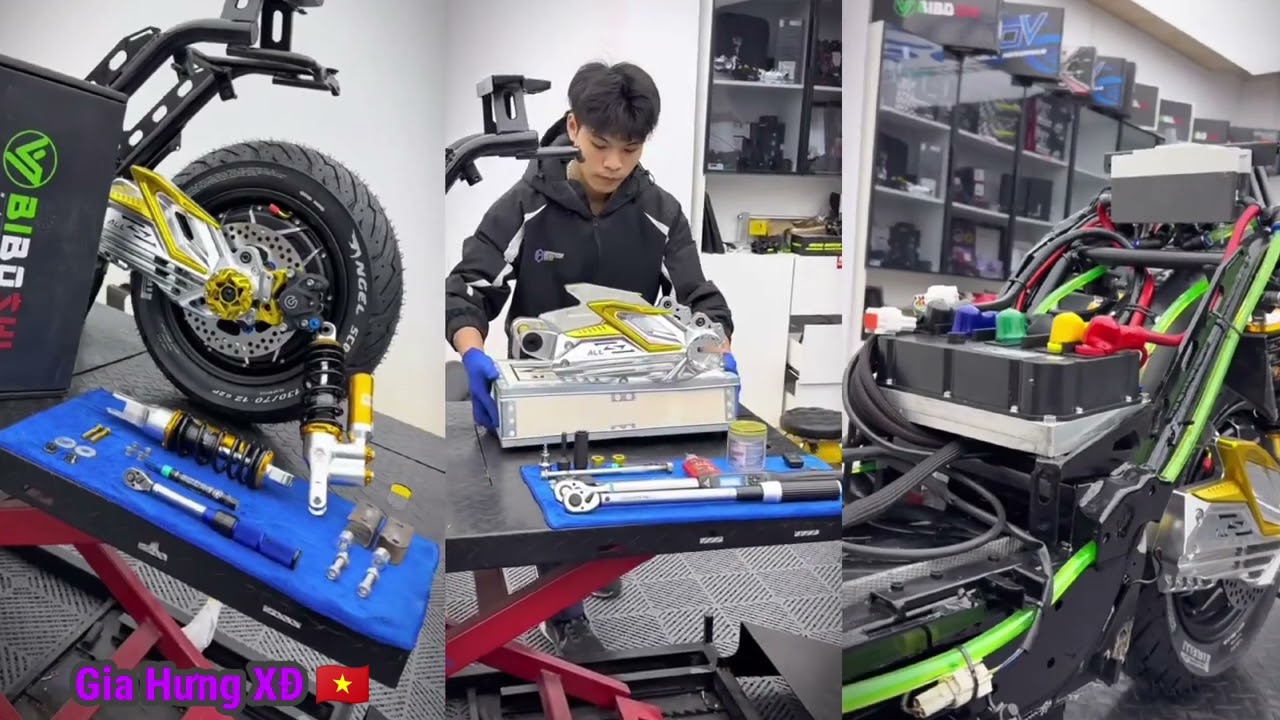 ⚡Quá trình độ⚠️xe điện Trung của ae zô xem tới công chuyện 🤣⚡#Xedien🇻🇳 #xmen🇻🇳 #GiahungXD