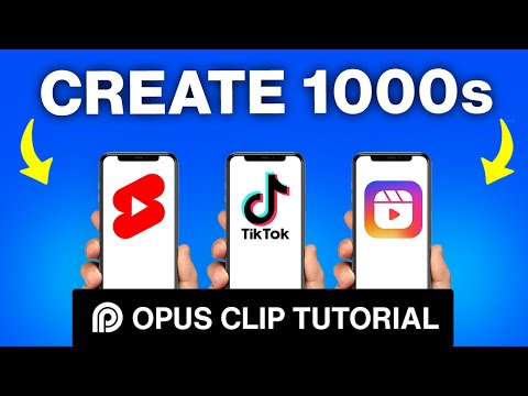 WOW! 1,000 YouTube Shorts & TikToks in 9 MINUTES! (Opus Clip AI Tutorial)