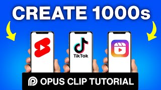 WOW! 1,000 YouTube Shorts & TikToks in 9 MINUTES! (Opus Clip AI Tutorial) screenshot 4