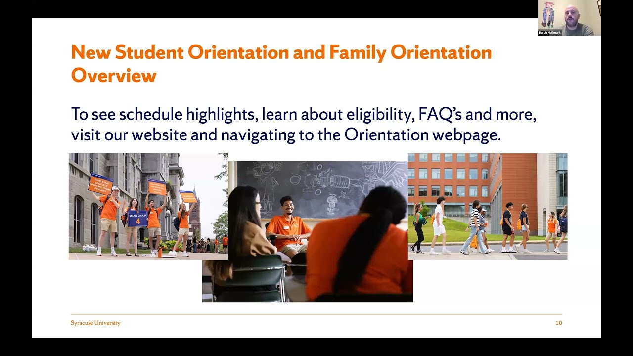 Orientation and Your First Year Experience