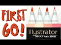 Spectrum Noir Illustrator marker review // My First Go and brush marker review!