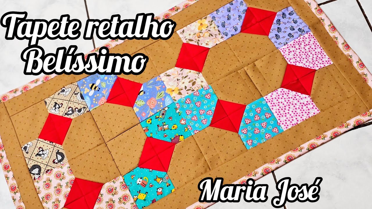 COSTURA CRIATIVA: LINDO TAPETE USANDO SOBRAS DE TECIDOS ✨️ 
