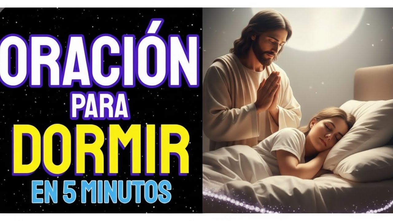 Oración nocturna para dormir con la palabra Jesús
