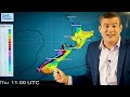 More unsettled weather for NZ with hot, cold, windy and calm all in the forecast (22/01/19)