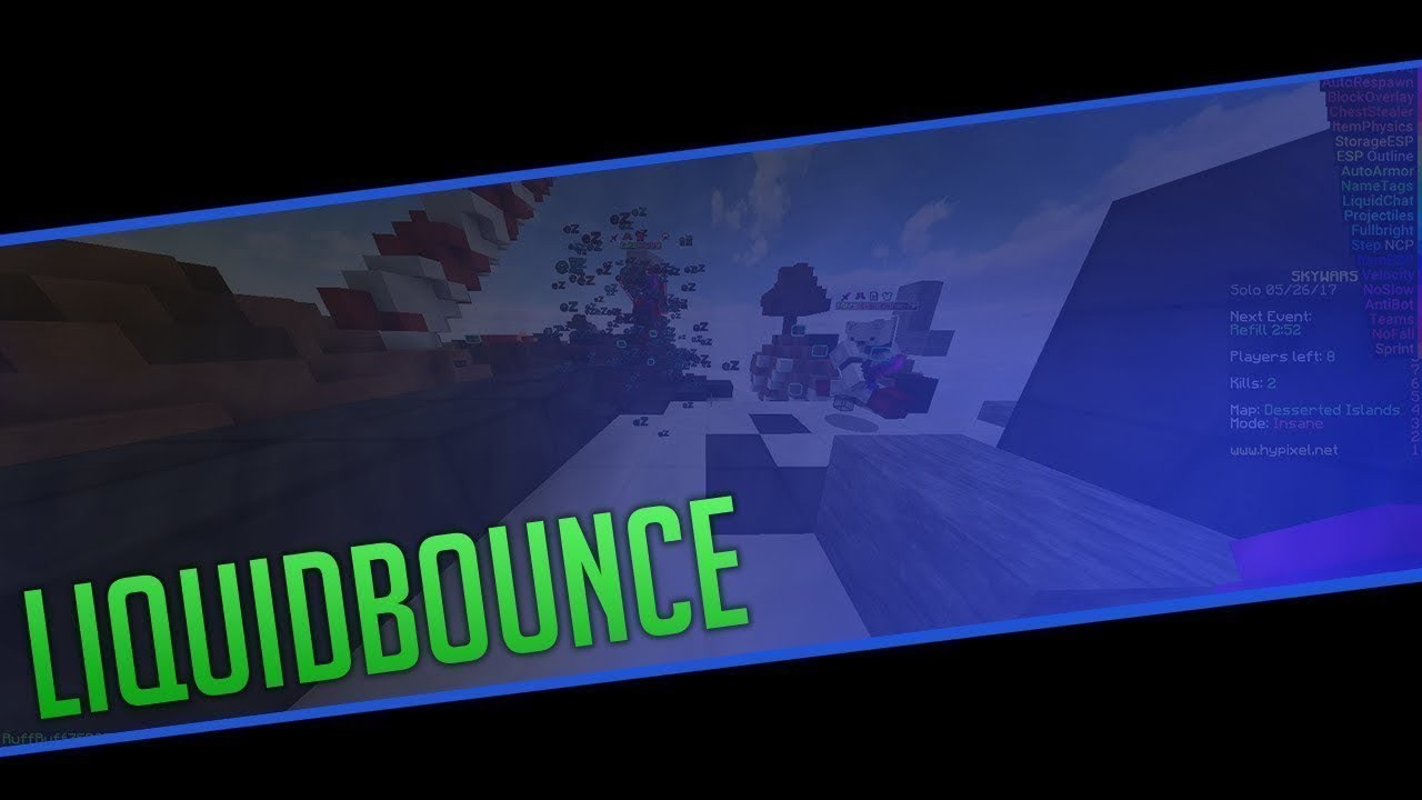 LiquidBounce b31 (New MainMenu, CustomHUD, AAC WallSpeed ...
