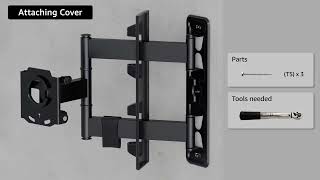 Overview: Amazon Basics Full Motion TV Mount - Swivel, Tilt, Fits 26-55" TVs Up to 80 Lbs
