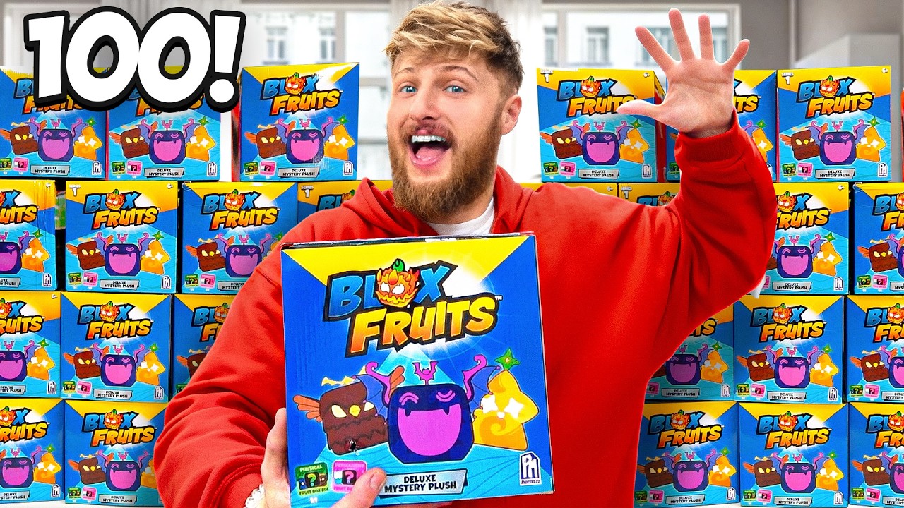 I opened 100 Mystery Blox Fruits (FREE DLC) - YouTube
