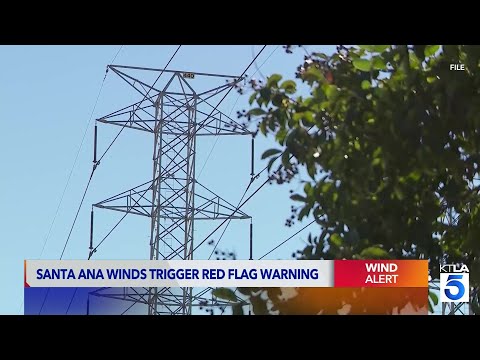 Santa Ana winds trigger Red Flag Warning in Southern California